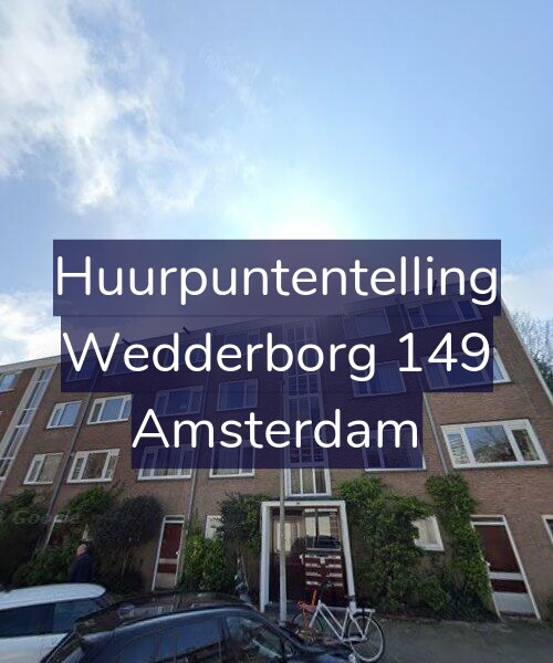 Foto gevel Huurpuntentelling voor Wedderborg 149, Amsterdam