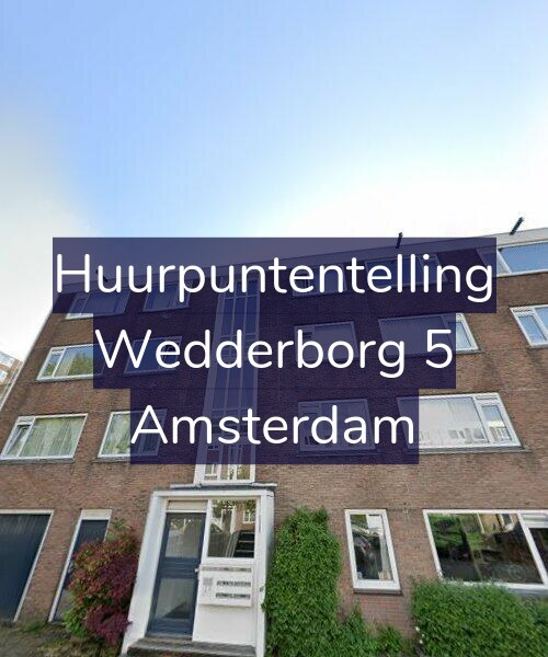 Foto gevel Huurpuntentelling voor Wedderborg 5, Amsterdam