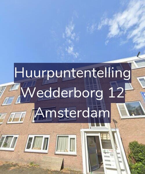 Foto gevel Huurpuntentelling voor Wedderborg 12, Amsterdam