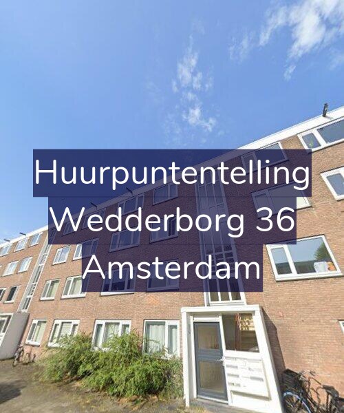 Foto gevel Huurpuntentelling voor Wedderborg 36, Amsterdam