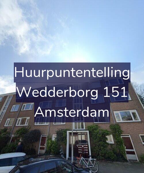Foto gevel Huurpuntentelling voor Wedderborg 151, Amsterdam