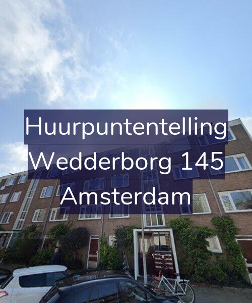 Foto gevel Huurpuntentelling voor Wedderborg 145, Amsterdam