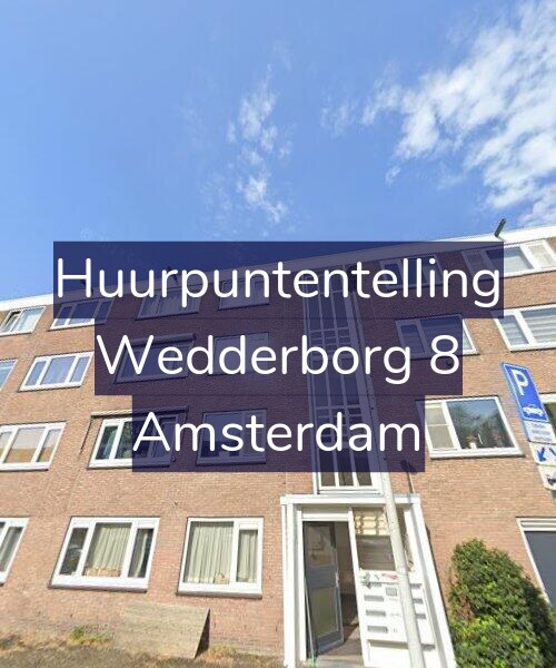 Foto gevel Huurpuntentelling voor Wedderborg 8, Amsterdam
