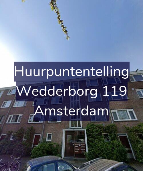 Foto gevel Huurpuntentelling voor Wedderborg 119, Amsterdam