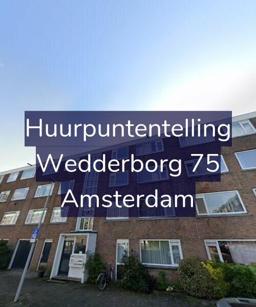 Foto gevel Huurpuntentelling voor Wedderborg 75, Amsterdam