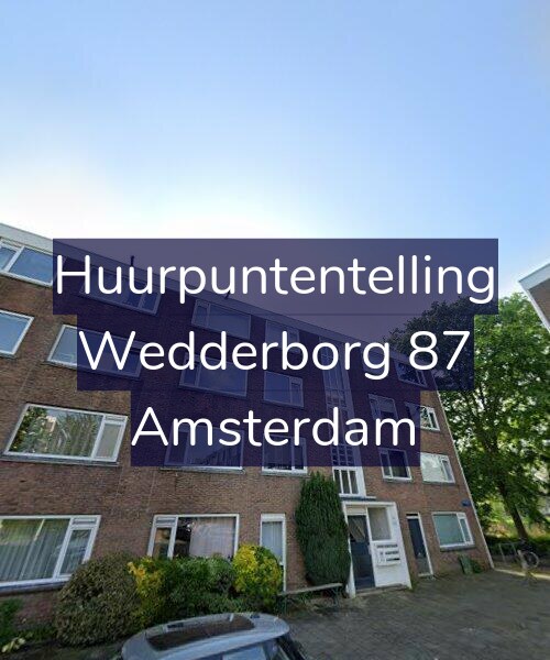 Foto gevel Huurpuntentelling voor Wedderborg 87, Amsterdam