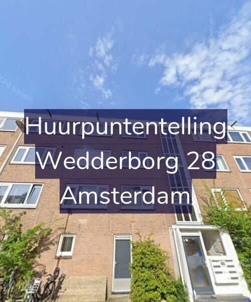 Foto gevel Huurpuntentelling voor Wedderborg 28, Amsterdam