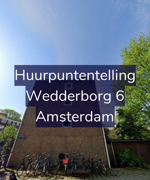 Foto gevel Huurpuntentelling voor Wedderborg 6, Amsterdam