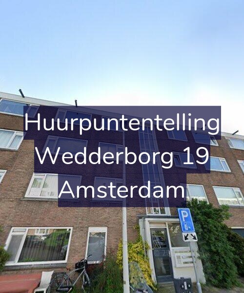 Foto gevel Huurpuntentelling voor Wedderborg 19, Amsterdam