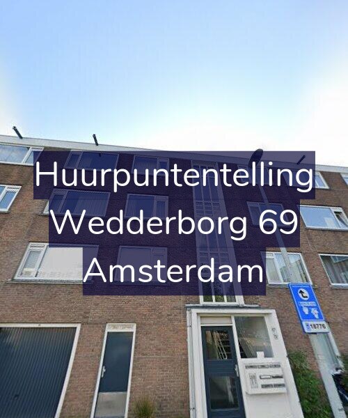 Foto gevel Huurpuntentelling voor Wedderborg 69, Amsterdam