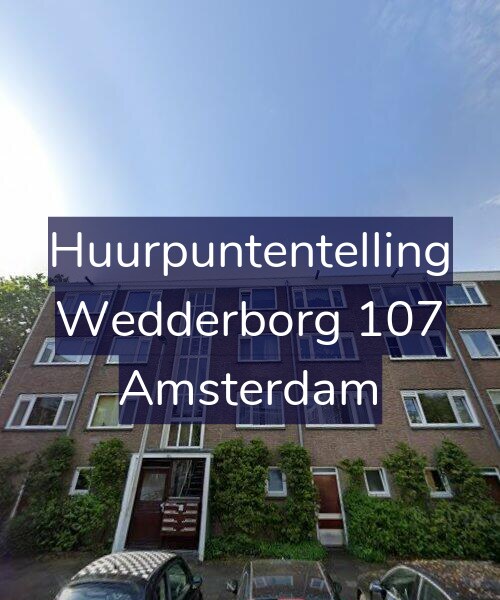 Foto gevel Huurpuntentelling voor Wedderborg 107, Amsterdam