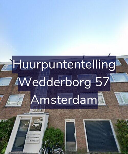 Foto gevel Huurpuntentelling voor Wedderborg 57, Amsterdam