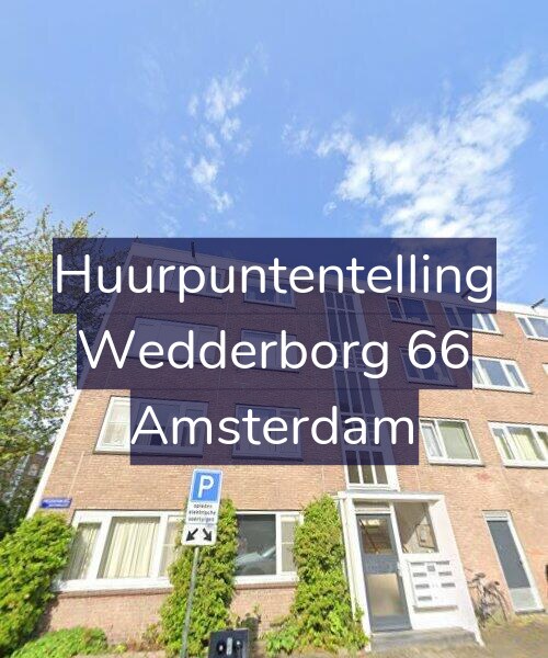 Foto gevel Huurpuntentelling voor Wedderborg 66, Amsterdam