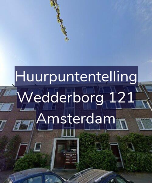 Foto gevel Huurpuntentelling voor Wedderborg 121, Amsterdam