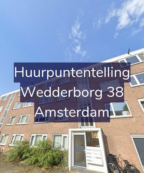 Foto gevel Huurpuntentelling voor Wedderborg 38, Amsterdam