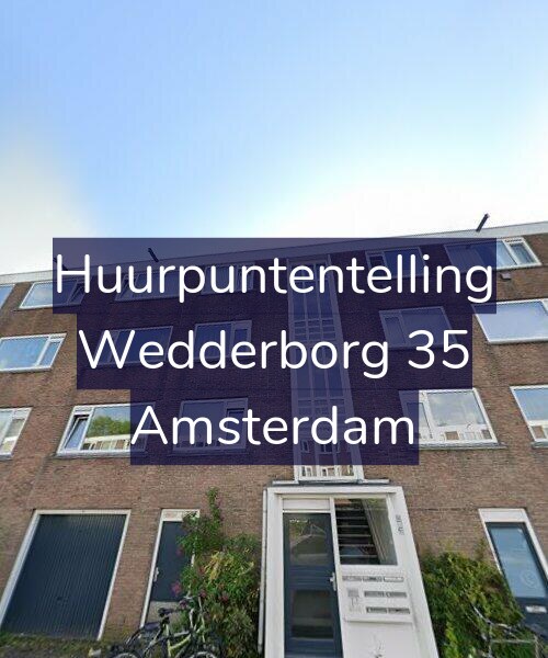 Foto gevel Huurpuntentelling voor Wedderborg 35, Amsterdam