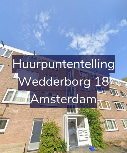 Foto gevel Huurpuntentelling voor Wedderborg 18, Amsterdam