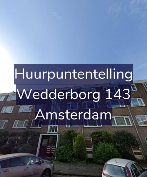 Foto gevel Huurpuntentelling voor Wedderborg 143, Amsterdam