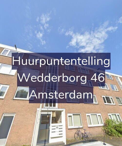 Foto gevel Huurpuntentelling voor Wedderborg 46, Amsterdam