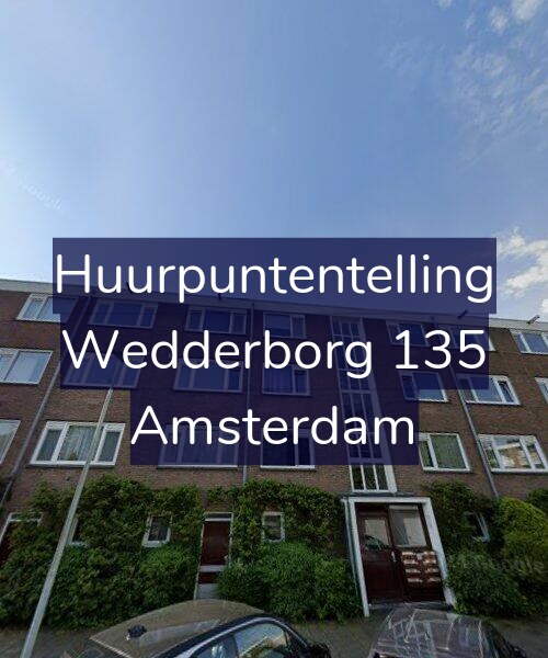 Foto gevel Huurpuntentelling voor Wedderborg 135, Amsterdam