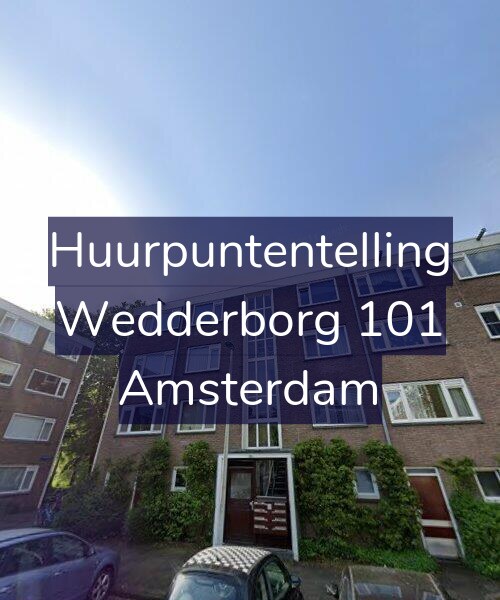 Foto gevel Huurpuntentelling voor Wedderborg 101, Amsterdam