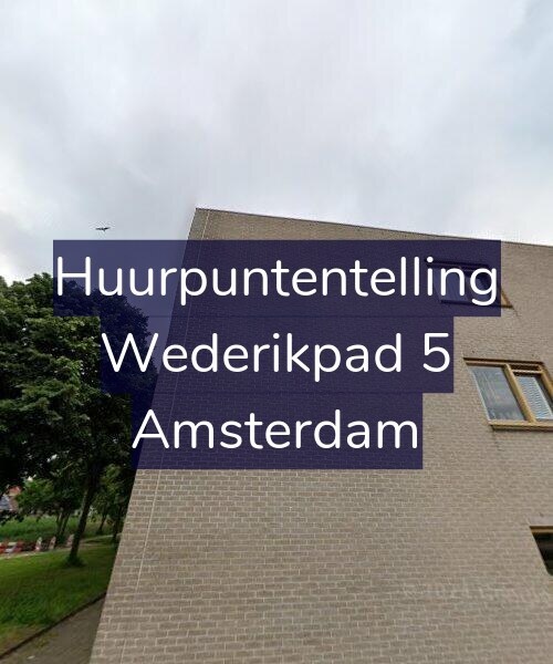 Foto gevel Huurpuntentelling voor Wederikpad 5, Amsterdam