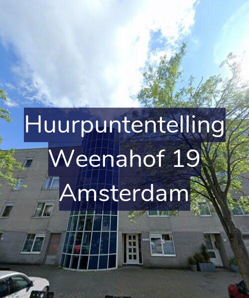 Foto gevel Huurpuntentelling voor Weenahof 19, Amsterdam
