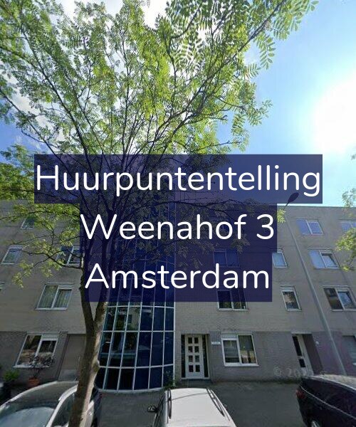Foto gevel Huurpuntentelling voor Weenahof 3, Amsterdam