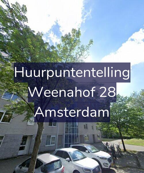 Foto gevel Huurpuntentelling voor Weenahof 28, Amsterdam