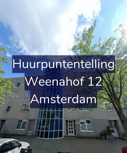 Foto gevel Huurpuntentelling voor Weenahof 12, Amsterdam