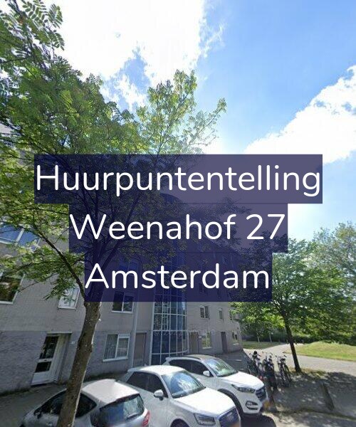 Foto gevel Huurpuntentelling voor Weenahof 27, Amsterdam