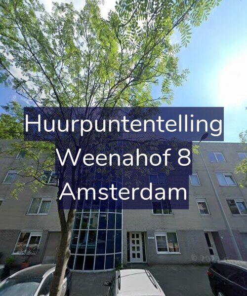 Foto gevel Huurpuntentelling voor Weenahof 8, Amsterdam