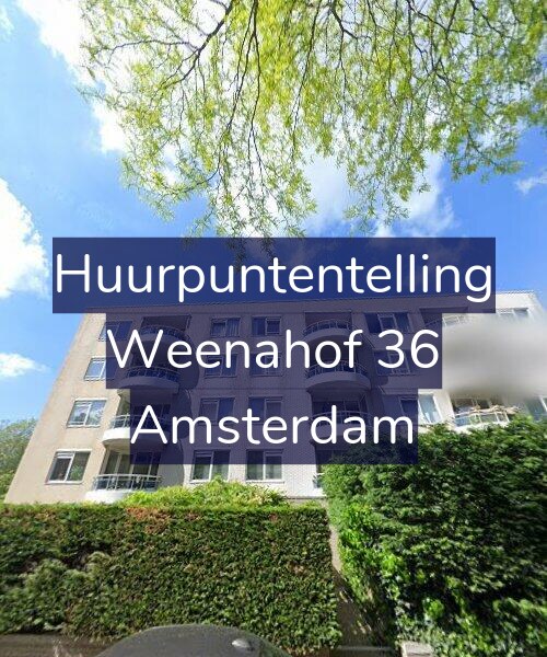Foto gevel Huurpuntentelling voor Weenahof 36, Amsterdam