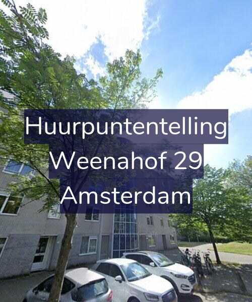 Foto gevel Huurpuntentelling voor Weenahof 29, Amsterdam