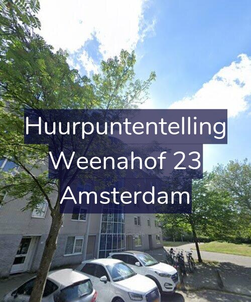 Foto gevel Huurpuntentelling voor Weenahof 23, Amsterdam