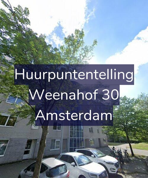 Foto gevel Huurpuntentelling voor Weenahof 30, Amsterdam