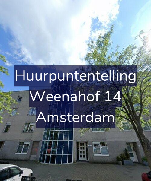 Foto gevel Huurpuntentelling voor Weenahof 14, Amsterdam