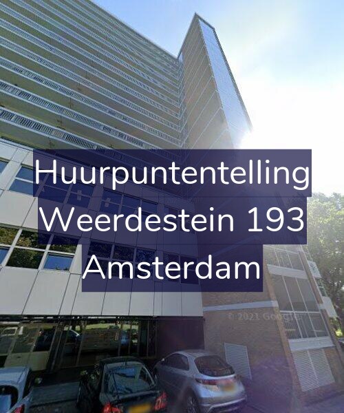Foto gevel Huurpuntentelling voor Weerdestein 193, Amsterdam