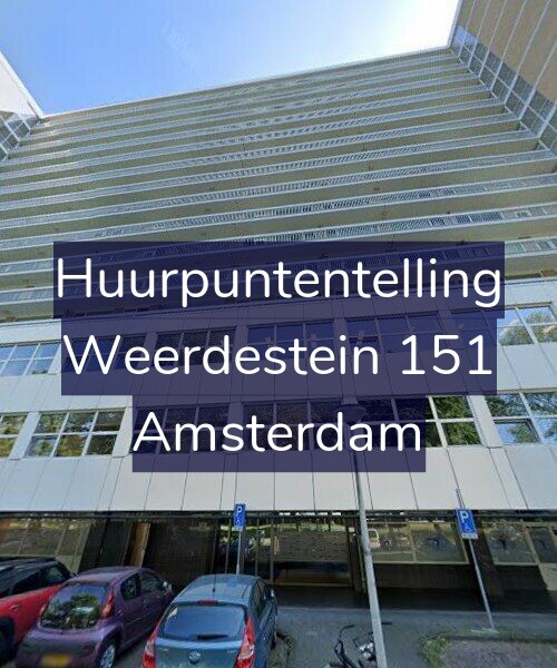 Foto gevel Huurpuntentelling voor Weerdestein 151, Amsterdam