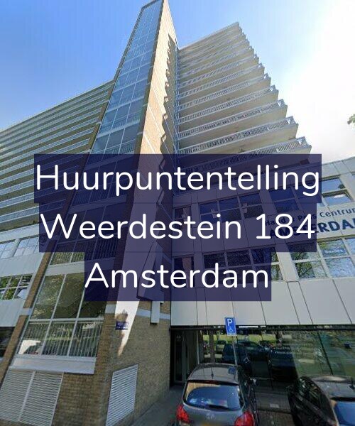 Foto gevel Huurpuntentelling voor Weerdestein 184, Amsterdam