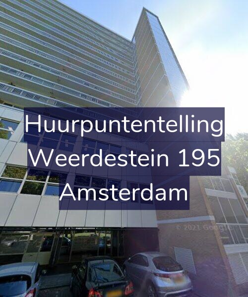 Foto gevel Huurpuntentelling voor Weerdestein 195, Amsterdam