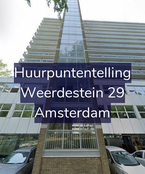 Foto gevel Huurpuntentelling voor Weerdestein 29, Amsterdam