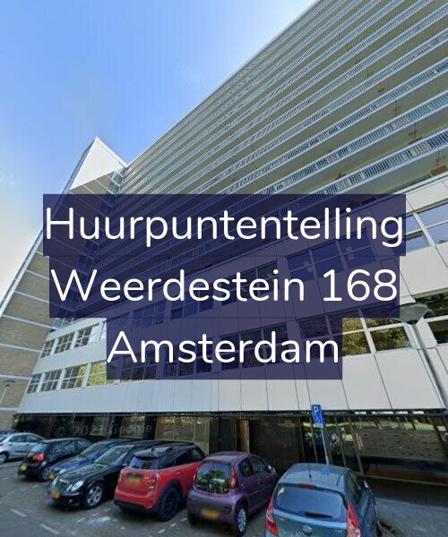 Foto gevel Huurpuntentelling voor Weerdestein 168, Amsterdam
