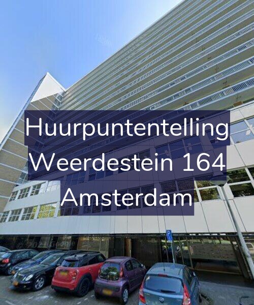 Foto gevel Huurpuntentelling voor Weerdestein 164, Amsterdam