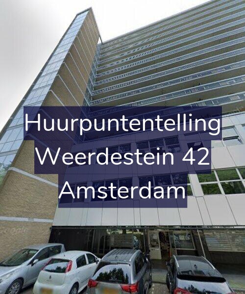 Foto gevel Huurpuntentelling voor Weerdestein 42, Amsterdam