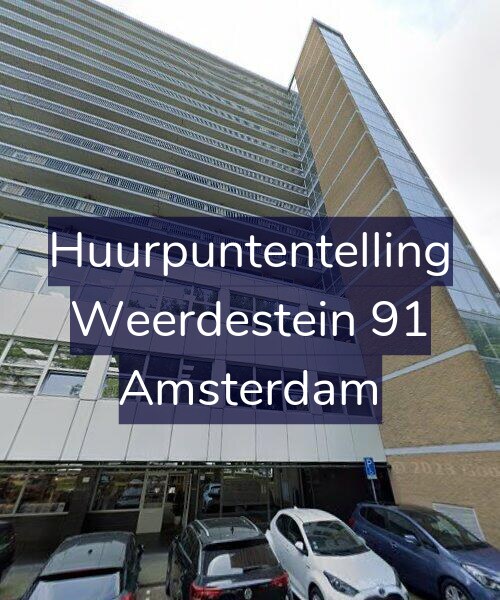 Foto gevel Huurpuntentelling voor Weerdestein 91, Amsterdam