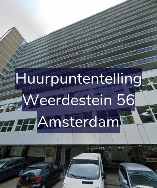 Foto gevel Huurpuntentelling voor Weerdestein 56, Amsterdam