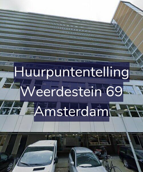 Foto gevel Huurpuntentelling voor Weerdestein 69, Amsterdam