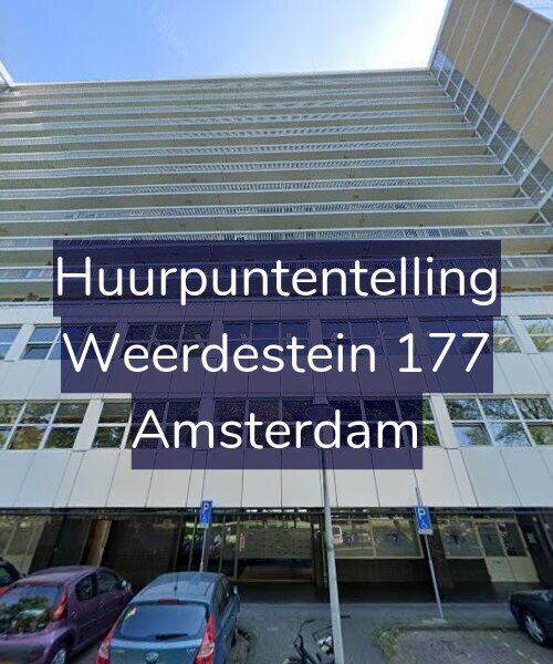 Foto gevel Huurpuntentelling voor Weerdestein 177, Amsterdam