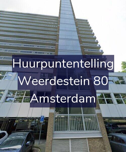 Foto gevel Huurpuntentelling voor Weerdestein 80, Amsterdam